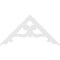 Ekena Millwork Pitch Brontes Architectural Grade PVC Gable Pediment, 60"W x 30"H x 1"P (12/12) GPP060X030X100BRO - alternate 4